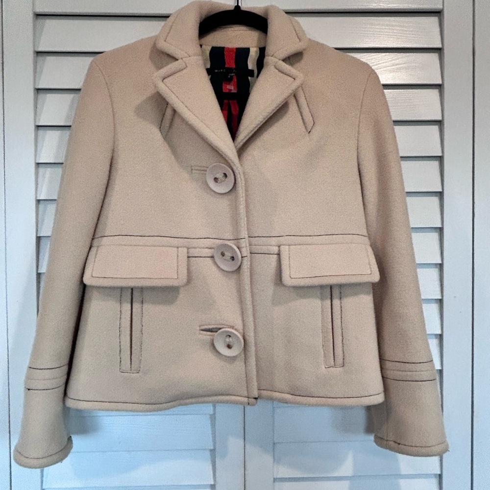 MARC JACOBS Cream Wool Jacket